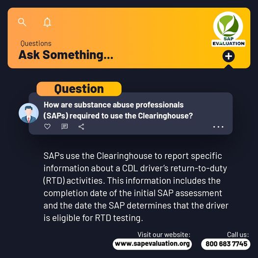 How-are-SAP-required-to-use-Clearinghouse
