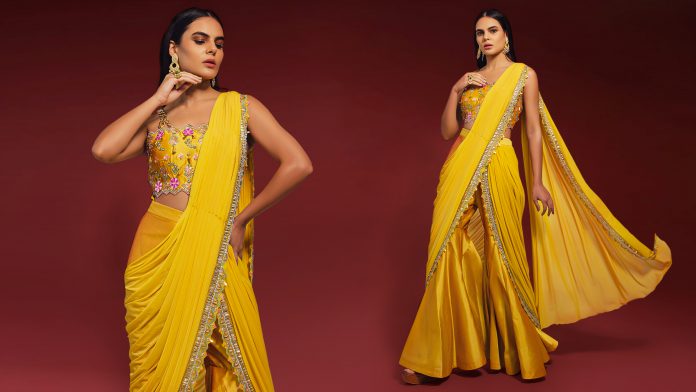 haldi saree