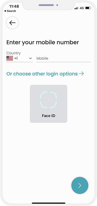 Login with Face ID