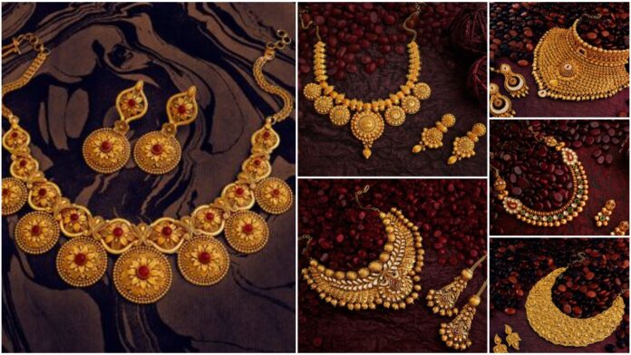 Gold jewelry styling ideas for a new aged woman