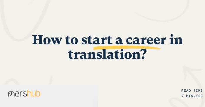 start a career in translation