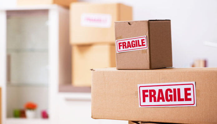 packing fragile items