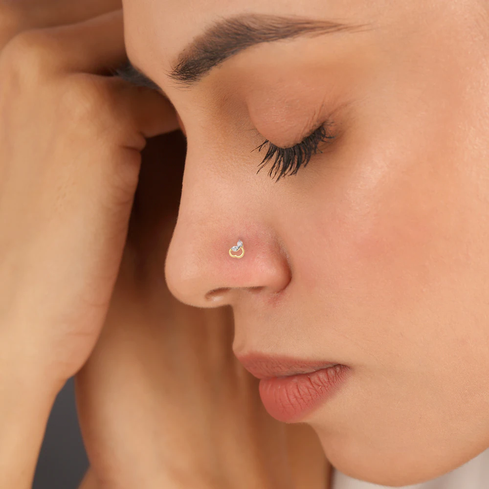 diamond nose pin