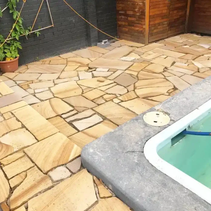 sandstone crazy pave