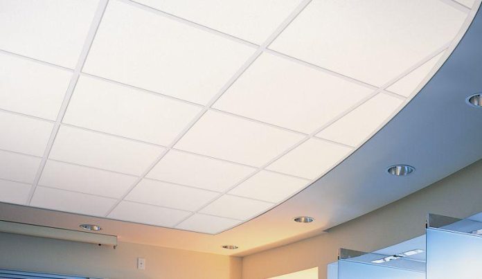 acoustical ceiling installation