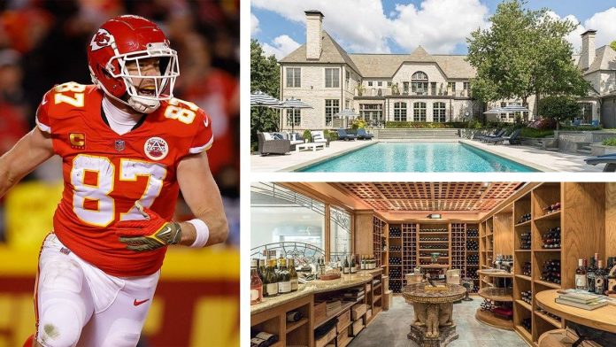 Travis Kelce's Grand Slam in Real Estate A Secluded $6 Million Leawood Sanctuary