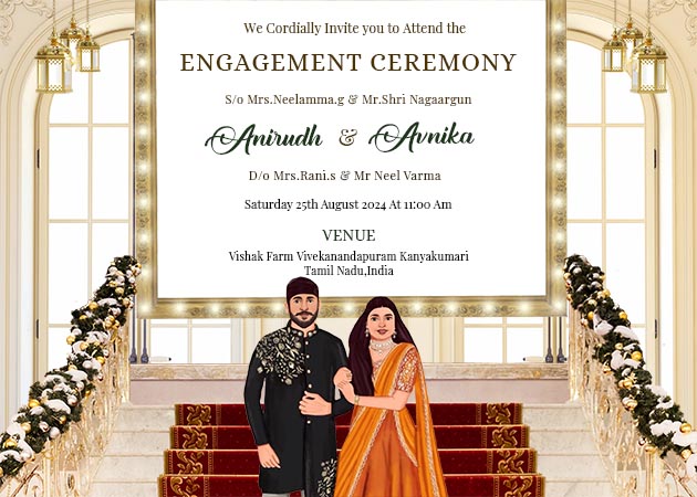 Engagement Invite Card