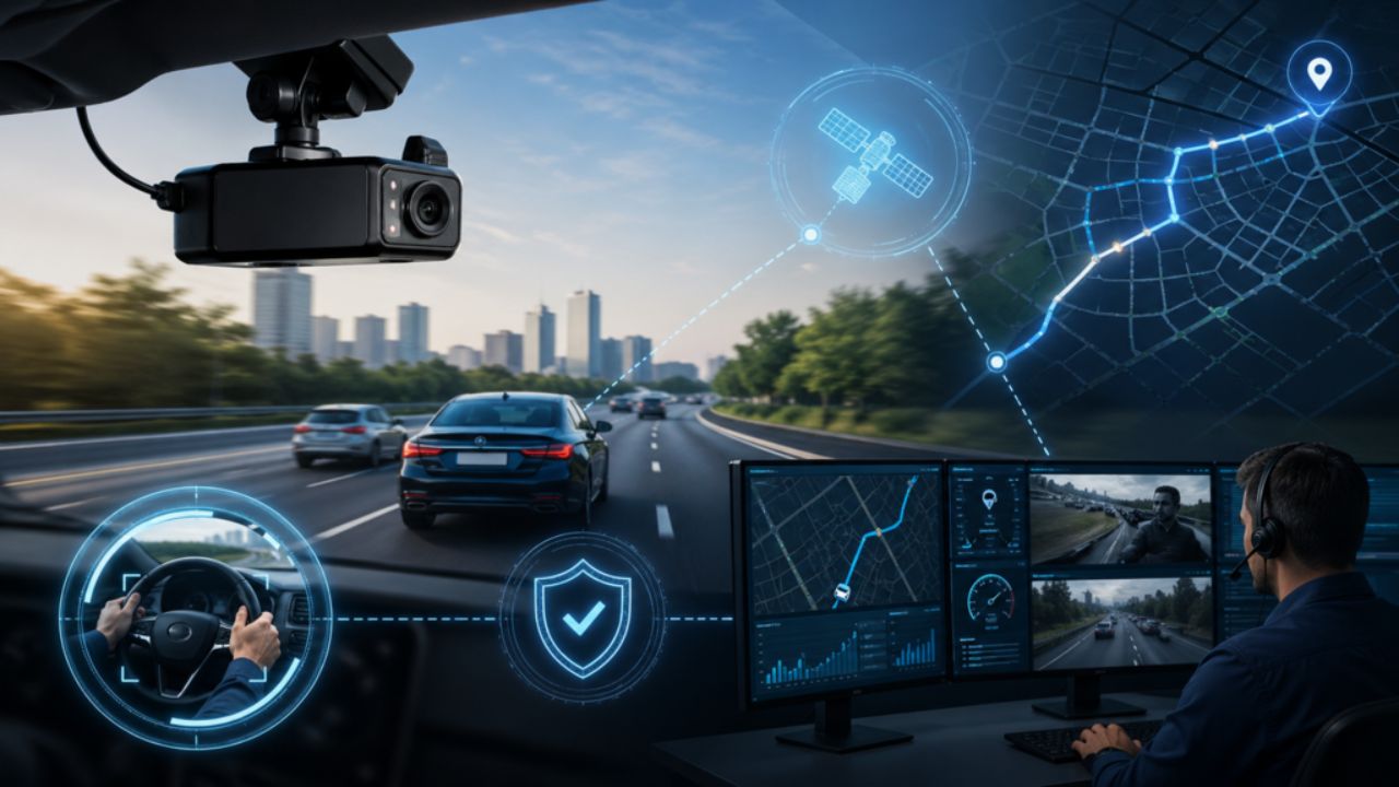 How Dash Cam with GPS Improves Driver Safety Alongside GPS Tracking Systems